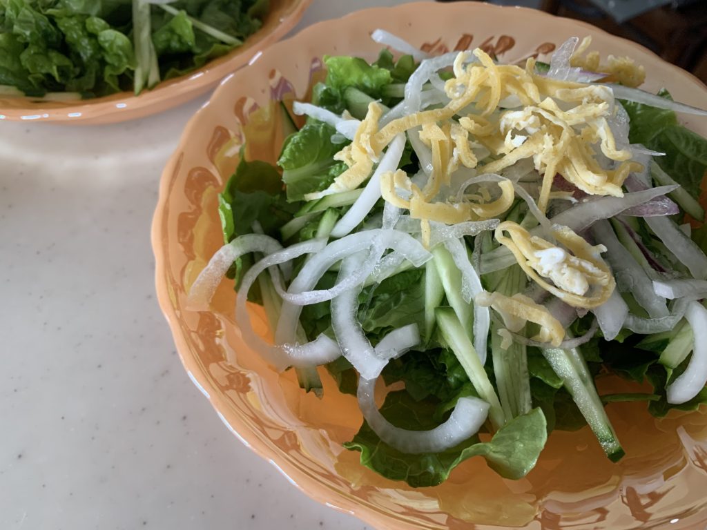 お気に入りのオールドアンカーホッキンスのサラダボールは祖父母からもらったもの